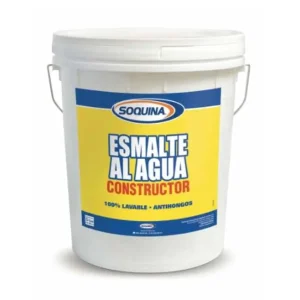 Esmalte al agua Constructor blanco tineta 4 galones acabado eggshell