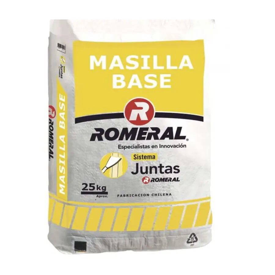 MASILLA BASE ROMERAL 25 KG - Envase Antiguo- Masilla base Romeral 25 kg saco para juntas de volcanita - Envase Antiguo-