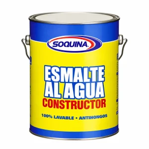 Esmalte al agua Constructor Soquina blanco galón
