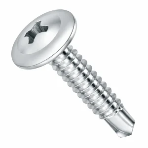 Tornillo Cabeza de Lenteja (Truss) Punta Broca Zinc 8 x 1/2" (100 Unidades)