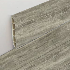 Guardapolvo SPC gris oscuro 80 x 12 x 2,4 m para terminación de pisos