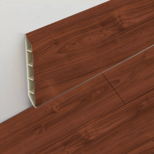 Guardapolvo SPC roble rojizo 80 x 12 x 2,4 m para terminación de pisos