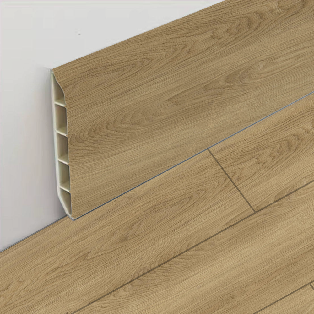 Guardapolvo Roble Natural Guardapolvo SPC Roble Natural 80 x 12 x 2,4 m para terminación de pisos
