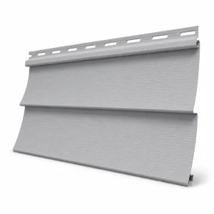 Siding PVC gris 0,2×3,80 m revestimiento fachada aspecto madera