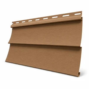 Siding PVC café 0,2×3,80 m revestimiento fachada aspecto madera