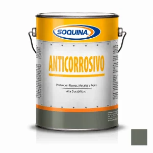 Anticorrosivo gris verdoso en galón para protección antióxido de metales