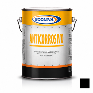 Anticorrosivo negro en galón para protección antióxido de metales