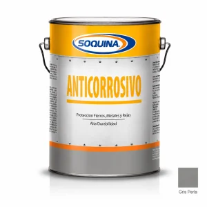 Anticorrosivo gris perla en galón para protección antióxido de metales