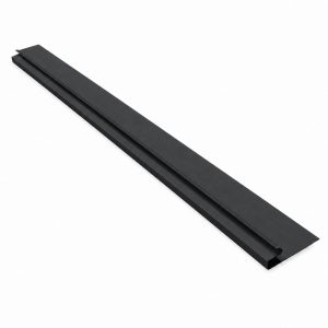Perfil de Inicio Siding Metálico Negro , barra de acero de 3 metros