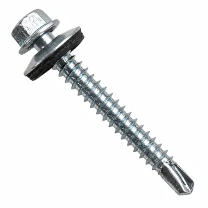 Tornillo Autoperforante Hexagonal con Golilla 12 x 2" (100 Unidades)