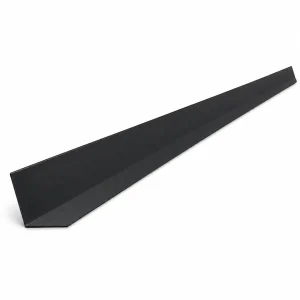 Esquinero interior negro de 40x2 mm para ángulo entrante de siding metálico